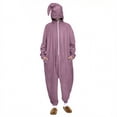 thumbnail image 1 of Rohuuque Women's and Men's Christams Onesie Playsuits Dress Up Pajama Jumpsuit with Zipper Front and Pocket Comfort Loungewear Purple, 1 of 9