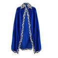 thumbnail image 1 of Rohuuque Women's and Men's Collar Cloak Red Blue Purple Cape Set for Themed Party Performance Parent Matching Activity Event Blue, 1 of 2