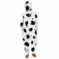 thumbnail image 1 of ZQUUVOU Women's and Men's Festival Dress Up Onesie Animal Pattern Pajama Playsuits Jumpsuit with Zipper and Pocket Lounge Wear White, 1 of 9