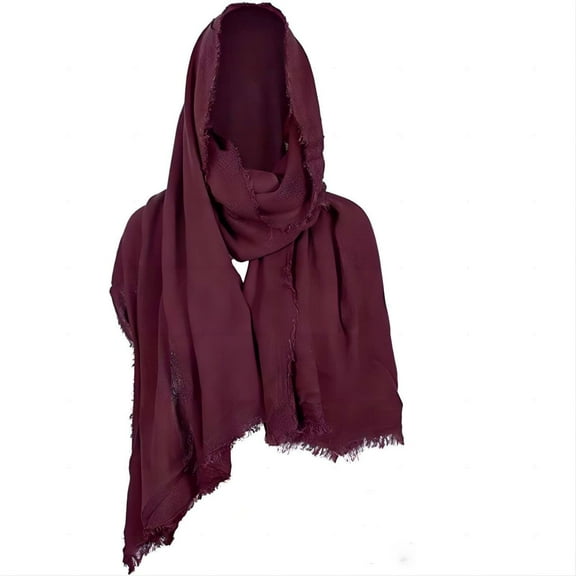 Rohuuque Women's and Men's Hooded Cloak Gothic Distressed Cape Cloak Medieval Inspired Shawl for Themed Events Red