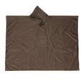 thumbnail image 1 of Rohuuque Women's and Men's Hooded Rain Poncho Waterproof Raincoat with Pockets Plus Sized Portable Windproof Rain Cape Brown, 1 of 5