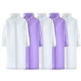 thumbnail image 1 of Rohuuque Women's and Men's Rain Poncho 5-Piece Rain Protection Set Hooded Long Sleeve Coat Poncho Outdoor Hiking Gear Purple, 1 of 8