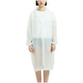 thumbnail image 1 of Rohuuque Women's and Men's Rain Poncho Long Sleeve Waterproof Rain Cape with Hood Buttons Outdoor Parent Matching Rainwear White, 1 of 8