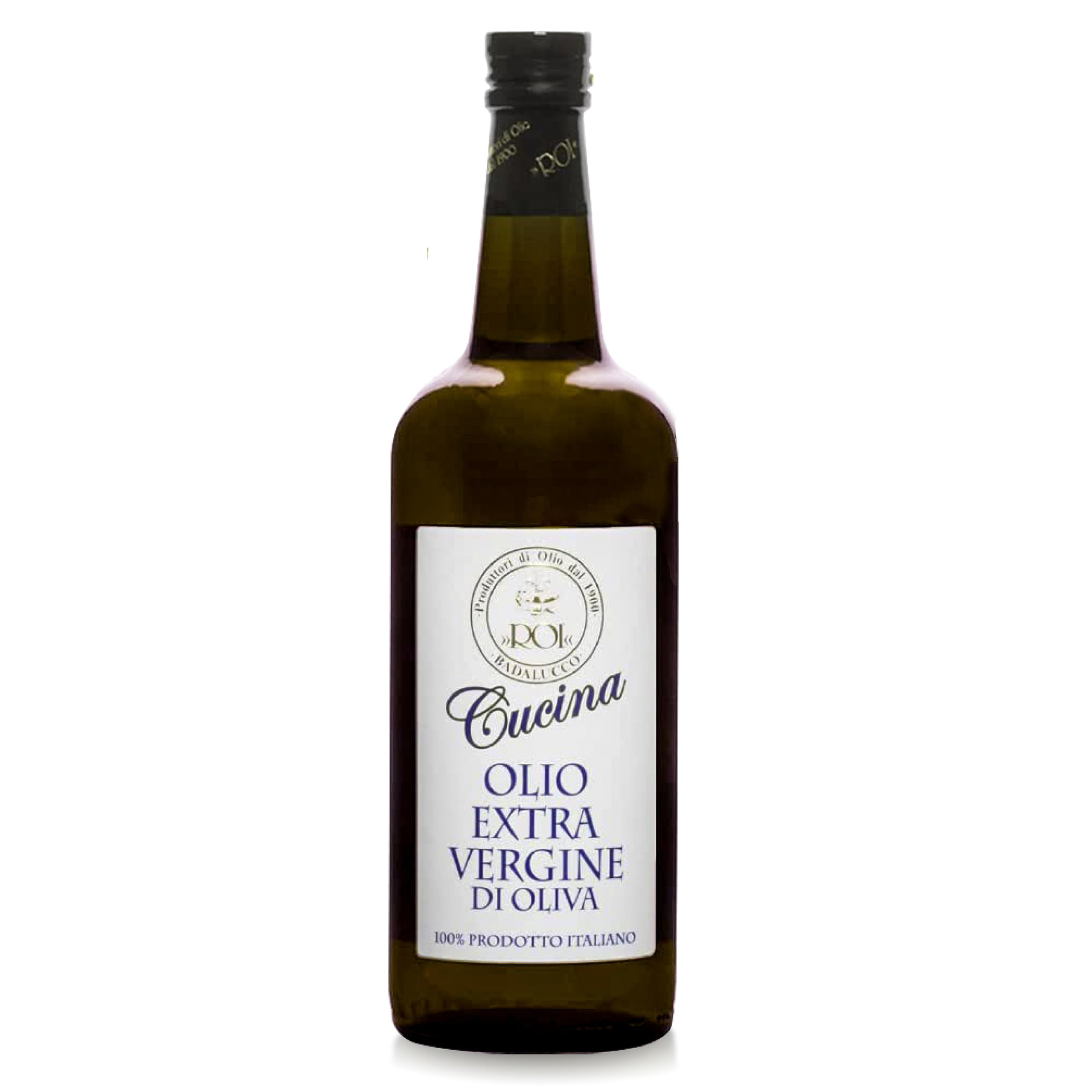 ROI Extra Virgin Olive Oil from Italy - Cucina Ligurian, First Cold Pressed, Pure, Polyphenol Rich Italian EVOO - 34 fl oz (1 Liter)