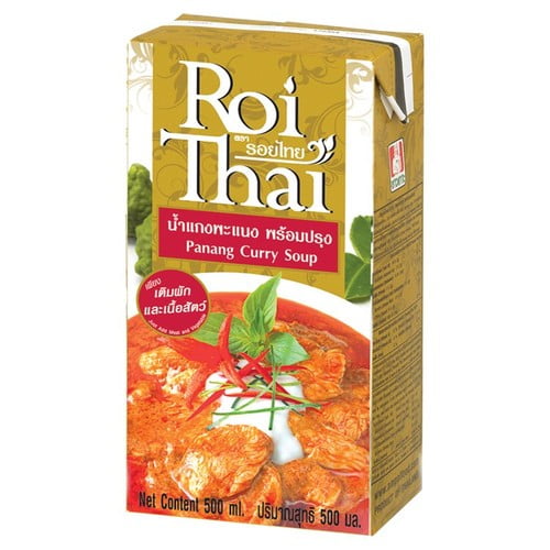 Roi Thai Panang Curry Cooking Sauce 500ml, British Import (Pack of 2)