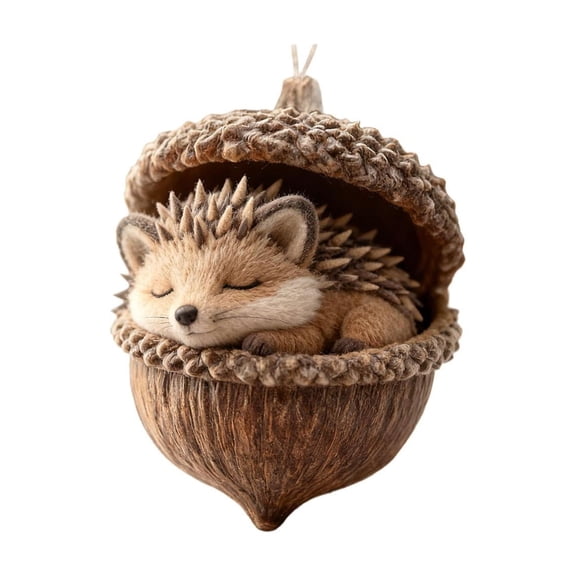 Roiihwy 10cm Forest Animals Acrylic Christmas Tree Pendant For Holiday Gift And Decor, 4in, K