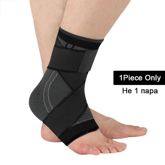 Roiihwy Ankle Brace Breathable Support for Sports Protection Knitted Red Size One