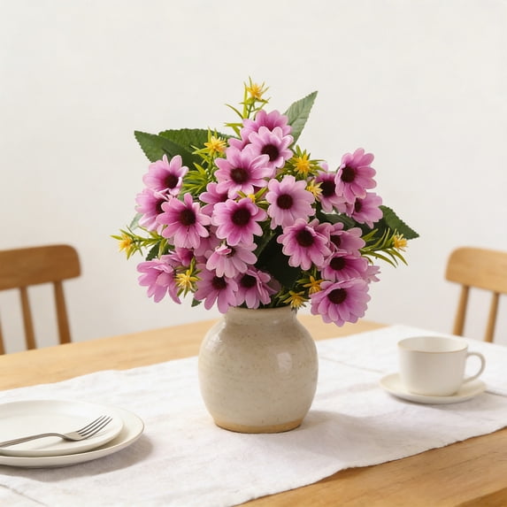 Roiihwy Artificial Flowers for Outdoors, Fake Plants Flowers Bouquet for Outdoor Planter Look Real Silk Flowers for Outside Front Door Porch Patio