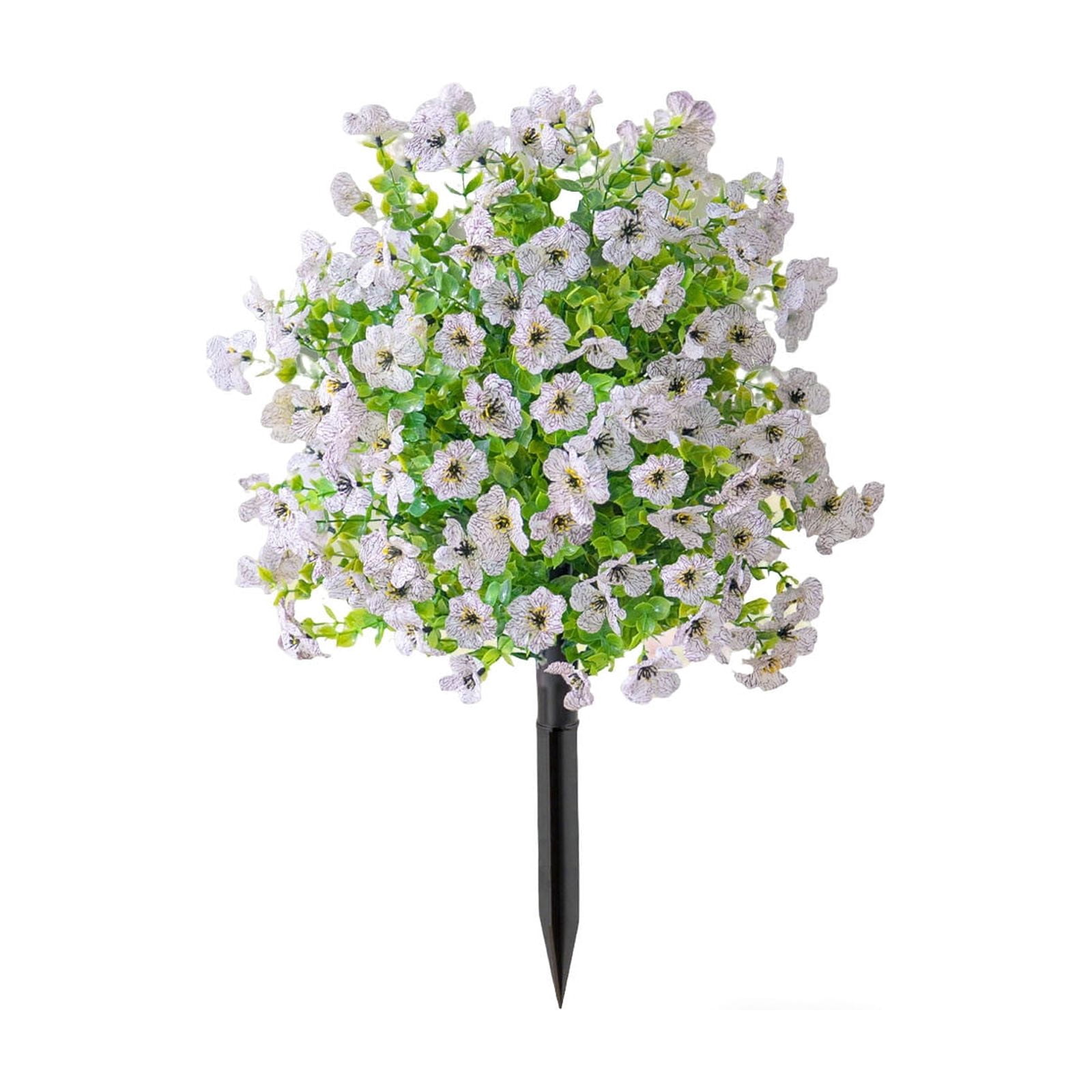 Roiihwy Artificial Flowers with Spikes for Outdoor, Faux Greenery Shrubs, Realistic Fake Bushes Plants for Garden, Yard, Front Porch, Patio Decor