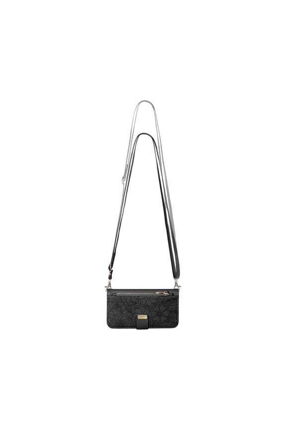Backpack With Hanging Strap And Carrying Handle, Card Slot Leather Case Handbag For Daily Use, Black