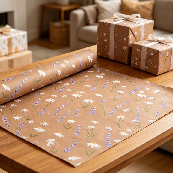 Roiihwy Birthday Wrapping Paper Roll, Jumbo Roll, Colorful Gift Wrap Paper, Gold Foil Happy Birthday Kraft Wrap Paper Perfect for Boys Girls Party Celebrations