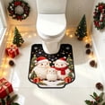 thumbnail image 1 of Roiihwy Cute Animals Toilet Rugs U Shaped Non Slip Bath Mats, 20x16 Inch Soft Absorbent Plant Bathroom Rugs, Contour Bath Rugs for Toilet Base Bathroom Shower Floor, 1 of 6