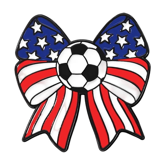 Roiihwy Durable Alloy Metal Football Match Badge Brooch, Soccer Souvenir Pin For Fan Cheering And Collecting Gift, C