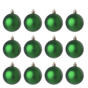 Roiihwy Green 12pcs 3cm Christmas Balls Electroplating Hanging Decorations Set for Tree Holiday