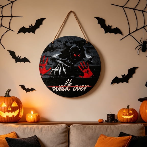 Roiihwy Halloween Decorations Porch Hooded Set, Black Purple Witch Style, Hooded Set for Women Outdoor Decor, 15.7in Black