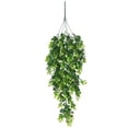 thumbnail image 1 of Roiihwy Hanging Flowers Faux Hanging Plants Black Artificial Hanging Plant Fake Greenery Faux UV Resistant Hanging Vines Plant for Indoor Outdoor Wedding Halloween Party Fall Wall Decor, 1 of 8