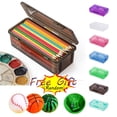 thumbnail image 1 of Roiihwy Large Capacity Plastic Pencil Pouch Boxes Crayon Box with Snap-tight Lid Plastic Pencil Case Supply Boxes for Classroom on Clearance - Black, 1 of 8
