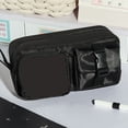 thumbnail image 1 of Roiihwy Large Pencil Pouch, Extra Big Pencil Bag with Compartments, Pen Box Wide Opening, Soft Quilted Pencil Pouch Organizer with Zipper, Colored Pencil Case, Black, 1 of 4