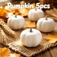 thumbnail image 1 of Roiihwy Small White Pumpkins Decor, Halloween Decorations Mini White Pumpkins for Fall Decor, White Pumpkins Perfect for Halloween Thanksgiving Decorations, 1 of 7