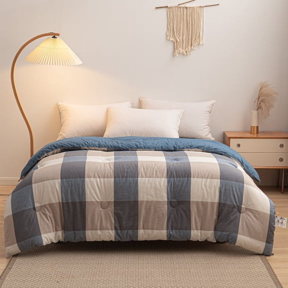 Roiihwy Soft Washed Microfiber Duvet Insert 70x78in Lightweight Insulating For All Seasons, Multicolor