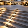 thumbnail image 1 of Roiihwy Solar Step Lights for Outside, 2 Adjustable Color, Solar Stair Lights Outdoor, Waterproof Deck Light for Yard, Porch, Front Door, Patio, Garden, A, 1 of 8