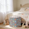 thumbnail image 1 of Roiihwy Storage Bins with Lids, Drawstring Design Moving Storage Bags Basket Containers, Foldable Cube Storage Organizer for Toys, Cloths, Bedding(10x10x8in), 1 of 6