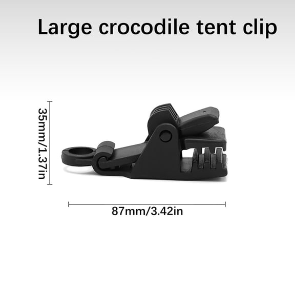Roiihwy Tarp Clips Heavy Duty Lock Grip Tarp Clamps, Pool Awning Cover Bungee Cord Clip for Camping Essentials, A