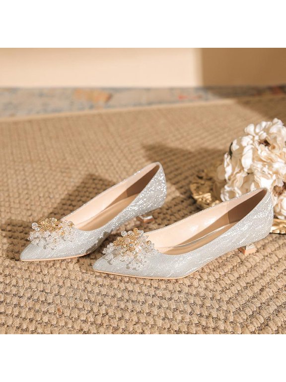 Women's Pumps, Silver, 3 cm heel option, Supplier Size 36