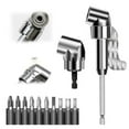 thumbnail image 1 of 105 Degree Right Angle Drill Adapter Set, Corner Tool Screw Hub with Multi-function Bend Screwdriver Bit, 1/4" Hex Shank Angle Drill Attachment for Household Work, 1 of 6