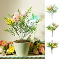 thumbnail image 1 of 1Pcs Artificial Easter Egg Bunny Flowers, DIY Combination Colorful Easter Bouquet Floral Stems Picks Branches with Berries and Eggs for Vase Filler Table Easter Decoration, 1 of 7