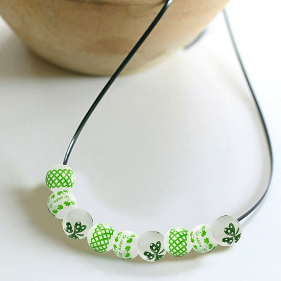 30 Pcs Irish Wooden Beads Bracelet Bead Material Jewelry Making Charm DIY Beads Jewelry Making Beads Exquisite Spacer Bead Craft Beads Charms DIY Loose Beads