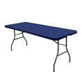 thumbnail image 1 of 4ft Rectangle Fitted Table Cover Elastic Tablecloth Stretch Spandex Tabletop Cover for Dining Indoor Outdoor Party, 1 of 3
