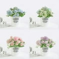 thumbnail image 1 of Artificial Flowers Fake Silk Peonies Flowers Faux Peony Mixed Hydrangea Rose Flower Arrangements for DIY Wedding Bridal Bouquets Table Centerpieces Party Baby Shower Home Decorations, 1 of 5