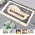 thumbnail image 1 of Rojia Bath Mat Rugs, Super Absorbent Floor Mat, Water Absorption and Quick Drying, Non Slip Carpet for Bathroom Entrance Door, Soft Comfortable, Shower Rug with Rubber Backing, 1 of 8