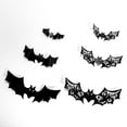 Rojia Bats Wall Decor Stickers, Halloween Party Supplies Three