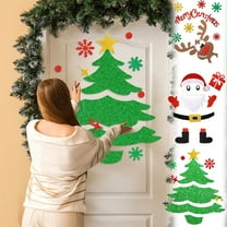 Christmas Decoration Clearance, Christmas Door Stickers Christmas Party Decorations With Christmas Window Stickers Can be Sticked on Walls