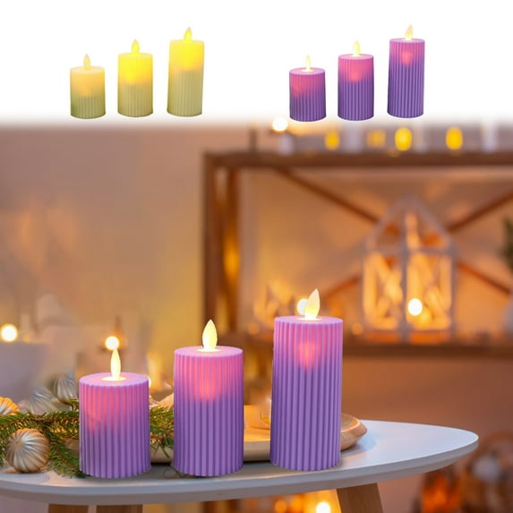 Christmas Decoration Clearance, Christmas Electronic Candle Lights Simulation LED Electronic Candle Light Mass Supplies Sticker Candle Light for Table Xmas Home Indoor Decor