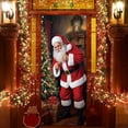 thumbnail image 1 of Christmas Door Covers for Front Door, Santa Claus Pattern Decorations Merry Christmas Banner Decor, Xmas Tree Vintage Wall Hanging Banner for Party Supplies (35 x 71 Inches, with 4 Adhesive), 1 of 6