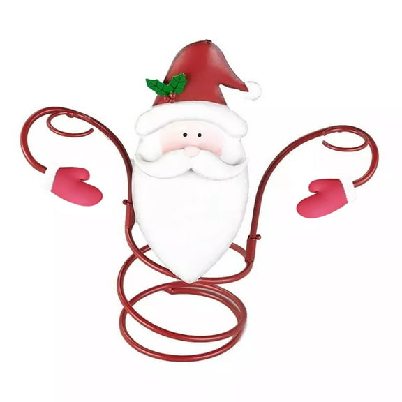 Christmas Wine Glass Holder Wine Racks Counter Top Freestanding Metal, Uniquie Ornament for Home Decor & Kitchen Storage Rack Bar Wine Cellar Shelves Counter Cabinet Pantry (Santa Claus)