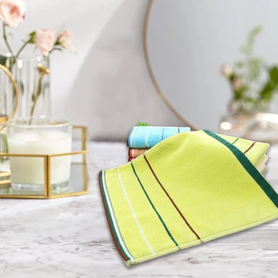 Cotton Fingertip Towels,13.38*13.39inches Decorative Extra-Absorbent and Soft Terry Towel for Bathroom,Powder Room,Guest and Housewarming Gifts