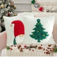 thumbnail image 1 of Design Elegant Tree Gnome Wool Decorative Throw Pillow (18 in x 18 in) Christmas Pillow for Couches & Beds, Easy Care & Low Maintenance Winter, Home D茅cor, 1 of 7