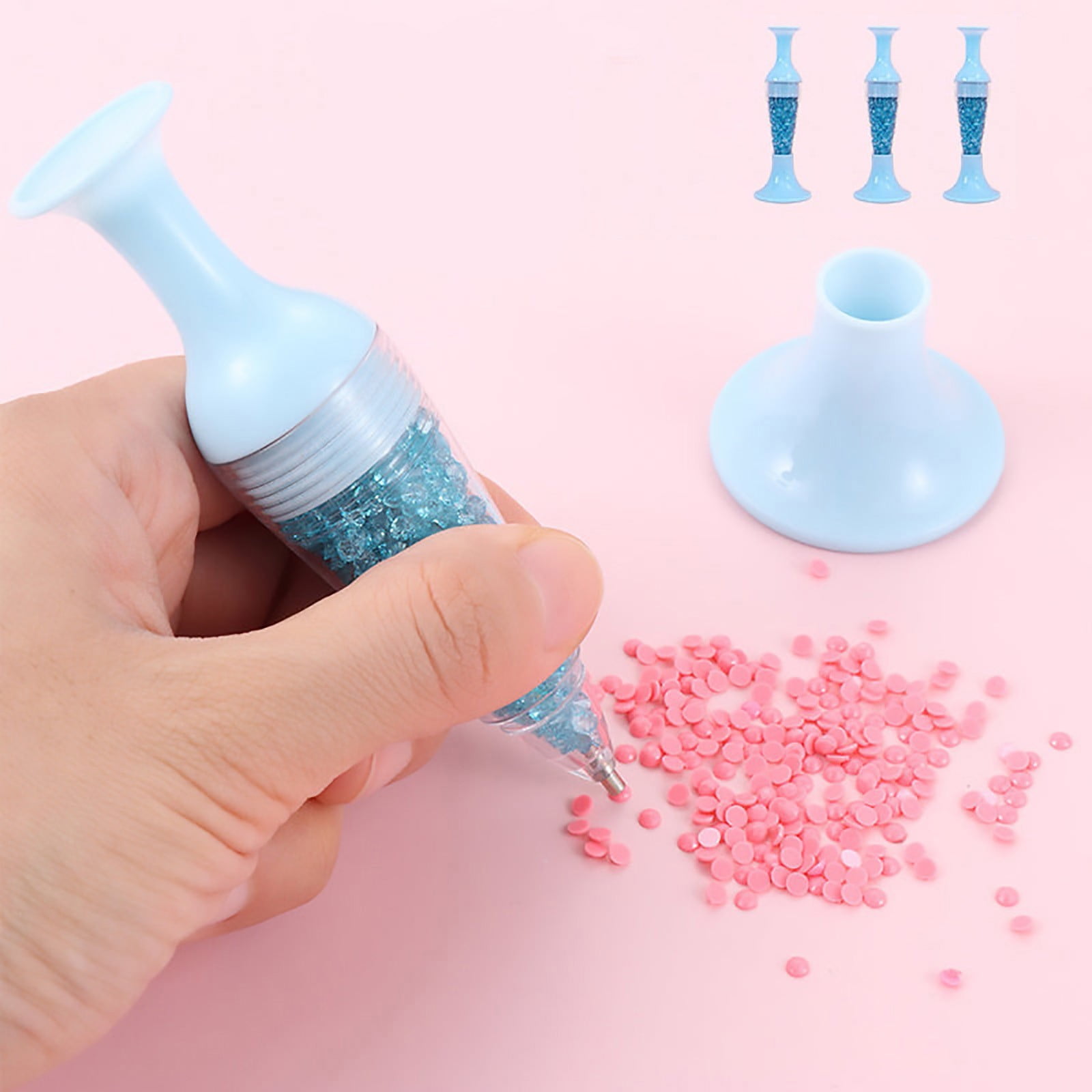 Diamond Tool Pens, Diamond Art Pen Flower Pot Shaped Point Drill Pen Nail Point Pen Diamond Dotting Tool for Nail Art Crafts Making