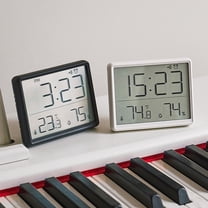 Digital Wall Clock Large Display, Date & Temperature Humidity Sensing Perfect for Home and Office Use