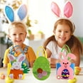 thumbnail image 1 of Easter Gift Bag with Handles, Bunny Ear Eggs Carrot Rabbit Basket Candy Cookies Bags for Happy Easter Party Decor Holiday Baking Packing Supplies, 1 of 3