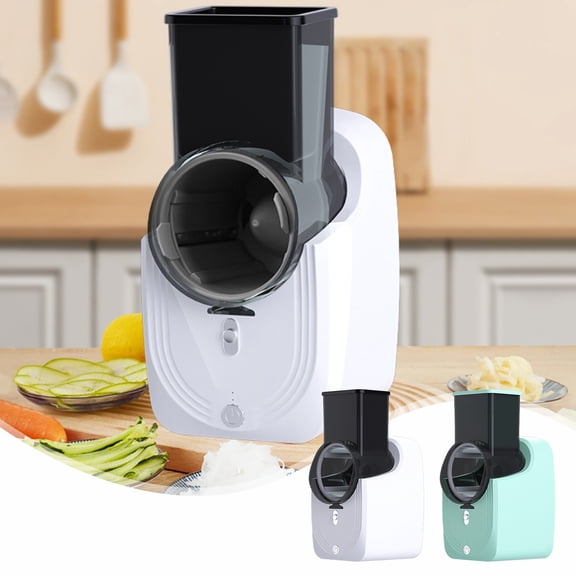 Electric Cheese Grater, Vegetable Shredder with 6 Well-designed Blades, Electric Salad Machine for Cheeses, Vegetables, Electric Shredder for Home Kitchen Use