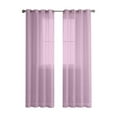 thumbnail image 1 of Faux Linen Translucent Curtains, Gradient Semi Voile Grommet Top Window Curtains for Bedroom and Living Room, Set of 2 Panels, 39 x 98 Inches Long, 1 of 7
