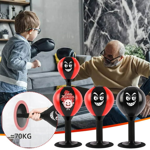 Funny Punch Rage Bag, Boxing Sandbag Ornament, Desktop Punching Bag, Suction Cup Punching Bag,for Office Worker Adults Kids
