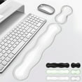 thumbnail image 1 of Gel Keyboard Wrist Rest Set, Keyboard Wrist Rest Pad & Mouse Wrist Rest for Office with Non-Slip PU Base，Cooling Gel Set for Computer Laptop and Pain Relief Wish Gift, 1 of 7