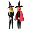 thumbnail image 1 of Halloween Christmas Pumpkin Elf Plush Doll, 14" Handmade Pumpkin Toy, Pumpkin Elf Inside Halloween Decorations for Halloween and Fall Harvest Holiday Tabletop Home Decorations, 1 of 7