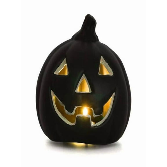 Halloween Decoration Lighted Pumpkin Decorations, Ghost Face Pumpkin Lantern, Halloween Decorations Classic Plastic Pumpkin Statue Light Up Pumpkin, Halloween Decorations Indoor Outdoor